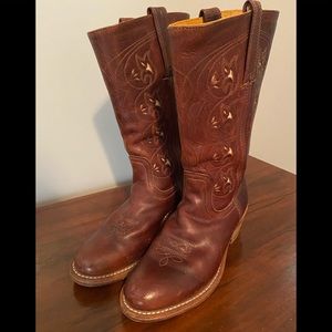 Frye leather boots brown